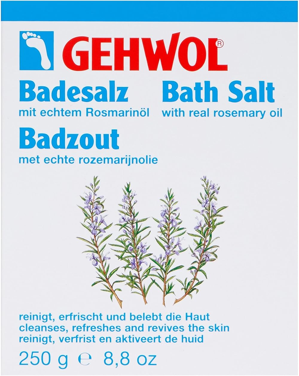 Gehwol Rosemary Bath Salts 10x25g Muscle Relief Foot Bath Revitalising Skin