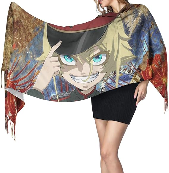 Amazon マフラー 幼女戦記 2 おしゃれ 大判 ストール カシミヤ 柔らかい 肌触り抜群 秋冬 防寒対策 防寒防風 大人コーデ プレゼントに最適な 男女兼用 ストール マフラー 通販