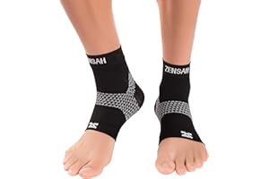Zensah Plantar Fasciitis Sleeve - Relieve Heel Pain, Arch Support, Reduce Swelling - Compression Foot Sleeve, PF Sock