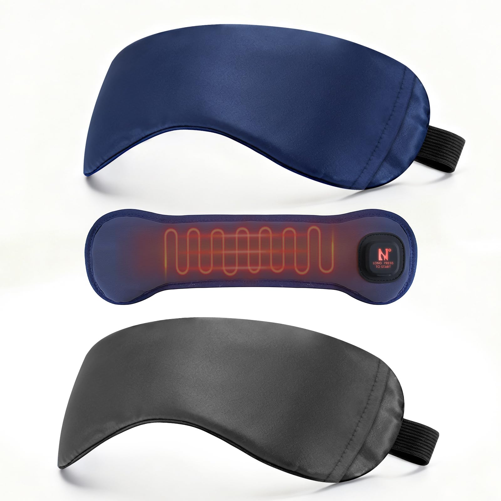 Photo 1 of Heated Eye Mask for Dry Eyes, 1500mAh Warm Eyes Compress with Silver-Ion Heating Element, Cordless Eye Heating Pad for Stye Blepharitis Chalazion MGD