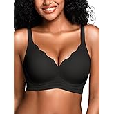Cuteio Wireless Jelly Bras for Women No Underwire with Support - S-2XL Seamless Bralettes Everyday Comfort Tshirt Padded Bra
