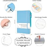Feela 5 Pack A5 Notebooks Ruled Lined 120 GSM Hardback 128 Pages 21x13cm view 2