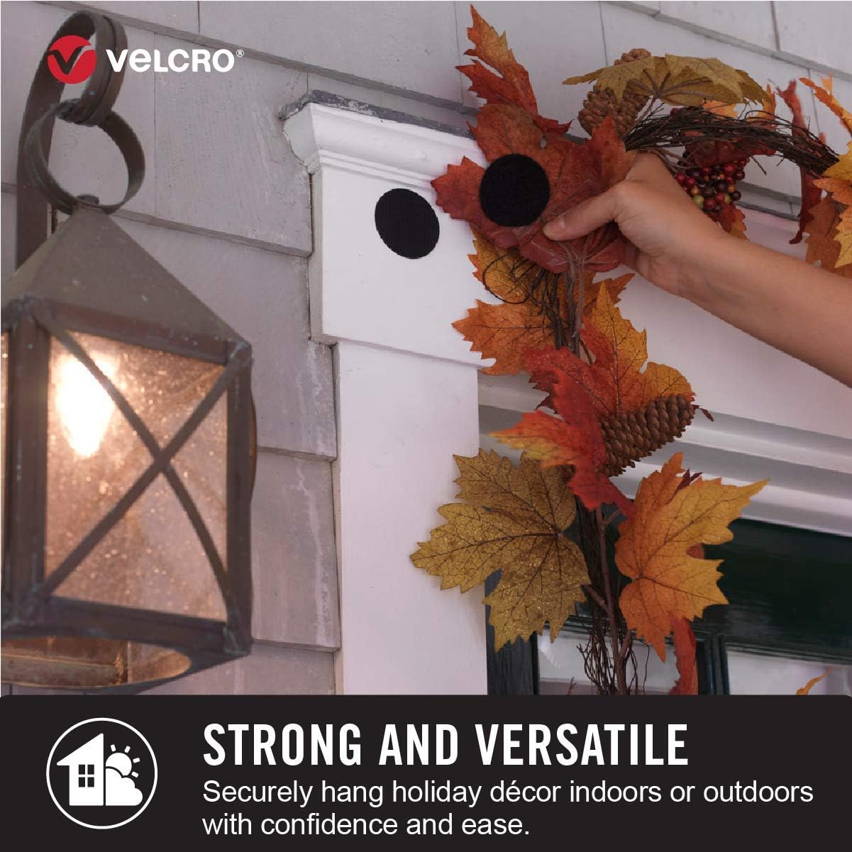 VELCRO Brand Heavy Duty Tape with Adhesive | 15 Ft x 2 In | Holds 10 lbs, Black | Industrial Strength Roll, Cut Strips to Length | Strong Hold for Indoor or Outdoor Use : Mounting Tapes : Office Products