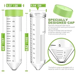 HKJWYES Centrifuge Tubes 50mL,Sterile Individually