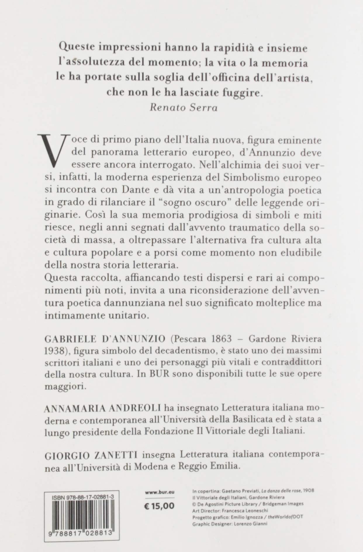 Poesie Amazon It D Annunzio Gabriele Andreoli A Zanetti G Libri