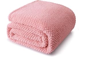 Whale Flotilla Twin Size Fuzzy Fleece Blanket for Bed, 60x80 Inch Fluffy Warm Soft Jacquard Blankets for All Season, Lightwei