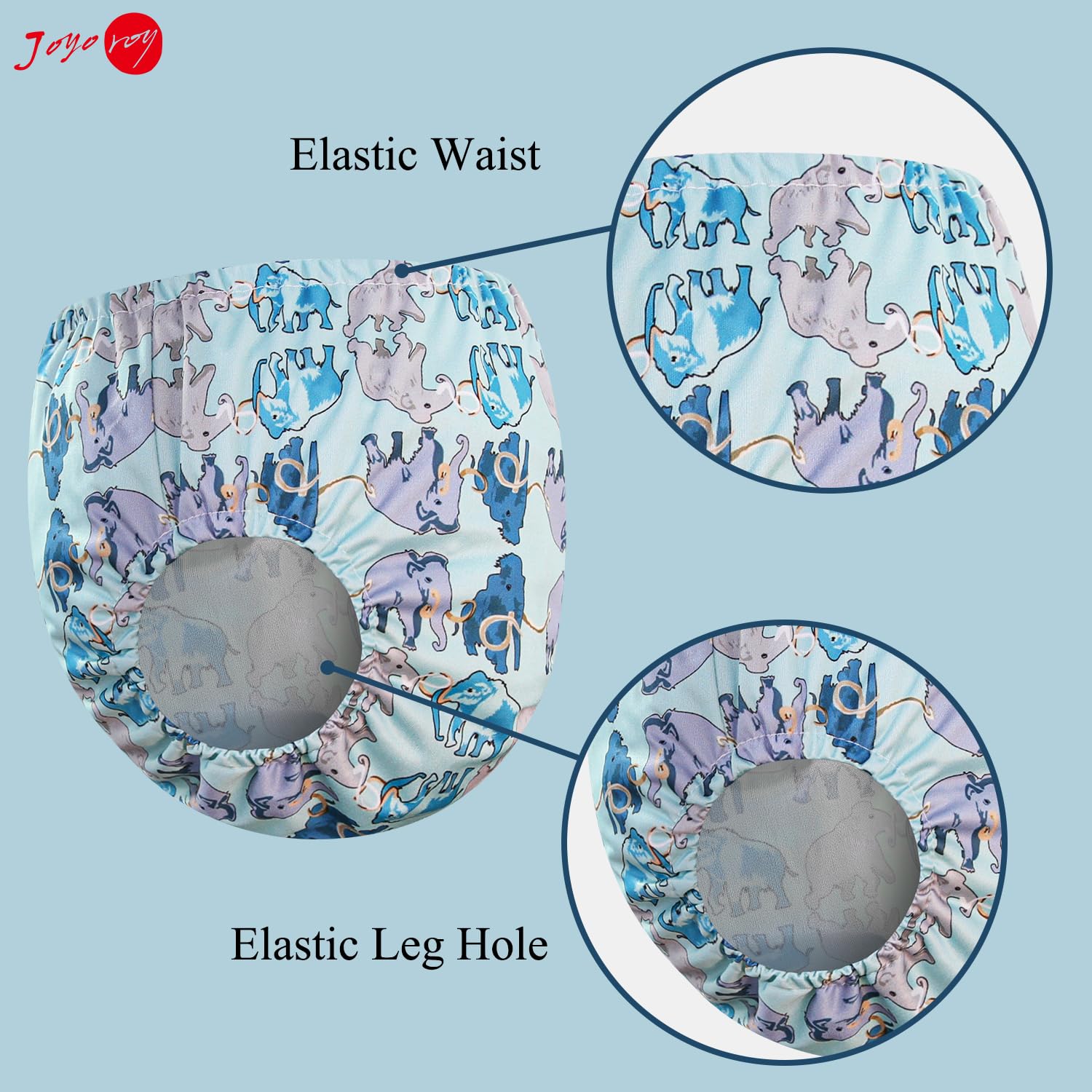 Joyo roy 4Pcs Plastic Underwear for Potty Training Plastic Pants 3T Cloth Diaper Cover Rubber Pants for Toddlers Rubber Training Pants for Toddlers Leakproof Swim Diaper Covers for Toddler Boys