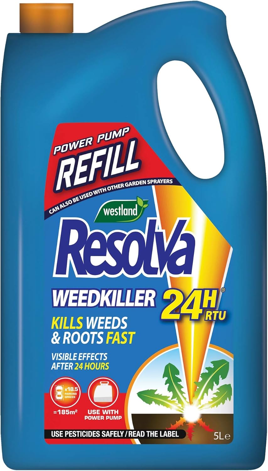 Resolva 24H Ready To Use Power Pump Weed Killer Refill, 5 Litre Amazon.co.uk Garden & Outdoors