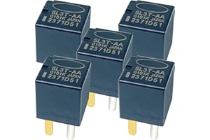 CUTTNELL 5-Pack 5L3T-AA 12VDC 20A 4-Pin SPST Automotive Relay - Compatible with Ford F-150 (2004-2020), Escape (2013-2019), Explorer (2011-2019) - Fixes AC Compressor, Blower Motor & Electrical Failures