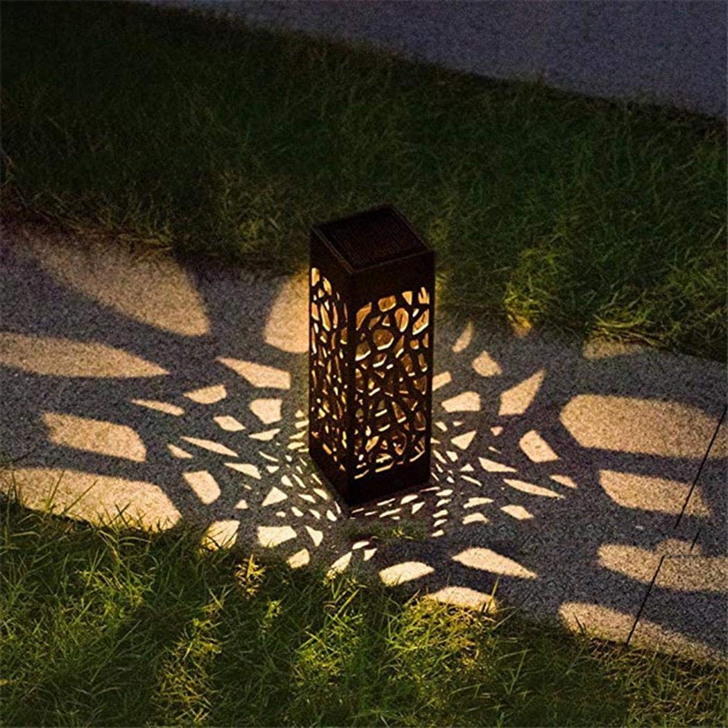 bommon Hohl Solar Lawn Lights Outdoor wasserdichte LED Einbauleuchte für Yard Path Path Lights