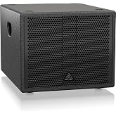 Behringer PA Subwoofer SAT 1008 SUBA | 600W Class-D amplifier with 8-inch driver and stereo crossover for monitoring, mixing and playback