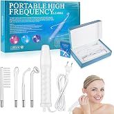 Kerdele 220V Aparelho Estética Alta Frequência, Alta Frequência Portátil Facial e Capilar, Aparelho Alta Frequência Limpeza P