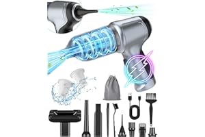 ANKUWA 15000Pa Strong Suction Wireless Handheld Car Vacuum Cleaner, 180W High Power 2 in 1 Vacuum Cleaner and Air Duster, 4000mAh Portable Vacuum for Car, Office, Pet, and Home Cleaning