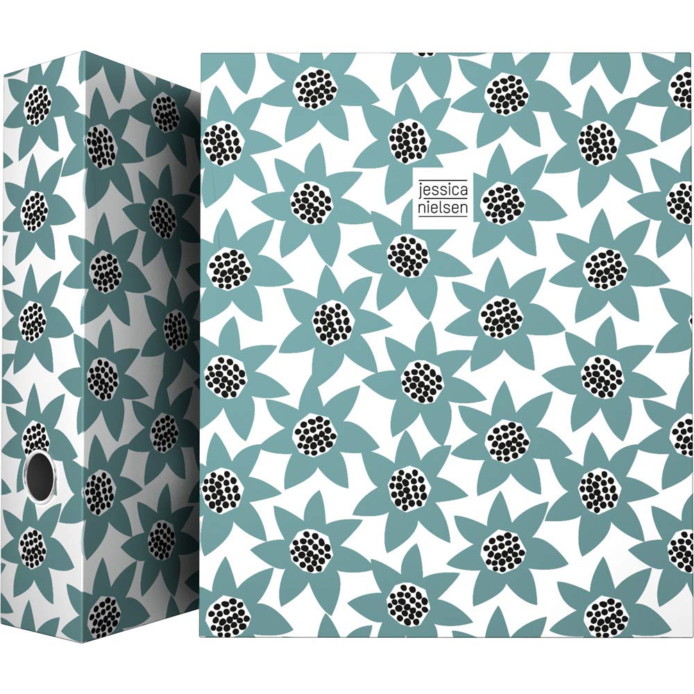 Grafoplás 88171954 Jessica Nielsen Collection 4-Ring Binder 40 mm, Model Flower, A4