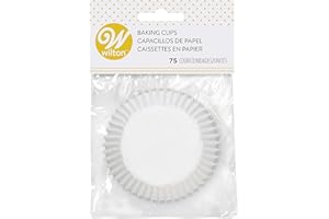 Wilton White Baking Cups, Standard, 75 pieces