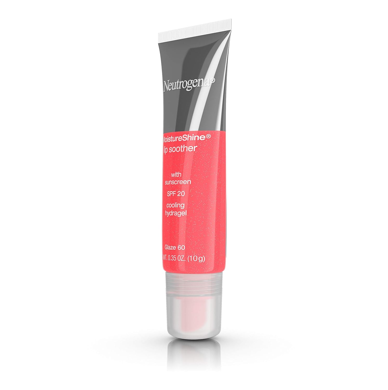 Neutrogena MoistureShine Lip Soother Gloss with SPF 20 Sun Protection, High Gloss Tinted Lip Moisturizer with Hydrating Glycerin and Soothing Cucumber for Dry Lips, Glaze 60, .35 oz : Lip Balms And Moisturizers : Beauty