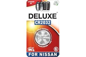 DELUXE BATTERIES Key Fob Replacement Battery for Nissan (Rogue Altima Sentra Versa Pathfinder Murano Maxima Kicks Titan Frontier Armada Leaf Juke Quest 370Z GT-R) Smart Remote (Check Fitment Guide)