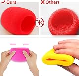 Augshy Microphone Foam Covers 20 Pack Thick Wind Screen 1.4 in Caliber view 4