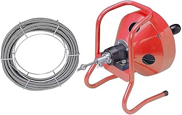 Hand Rohrreinigungsmaschine Mit 2 Spiralen 8 5mm X 15m 10 5mm X 15m Zur Rohrreinigung Fur Profi Haushalt Gastronomie Etc Amazon De Baumarkt