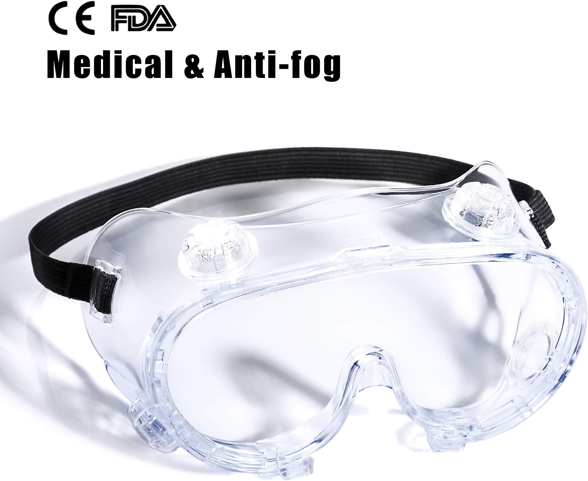 Safety Medical Goggles(Anti-frog) Protective Glasses,Polycarbonate Impact Resistant Lens Eyes Protector&Eye Protection -Fast Delivery (1)