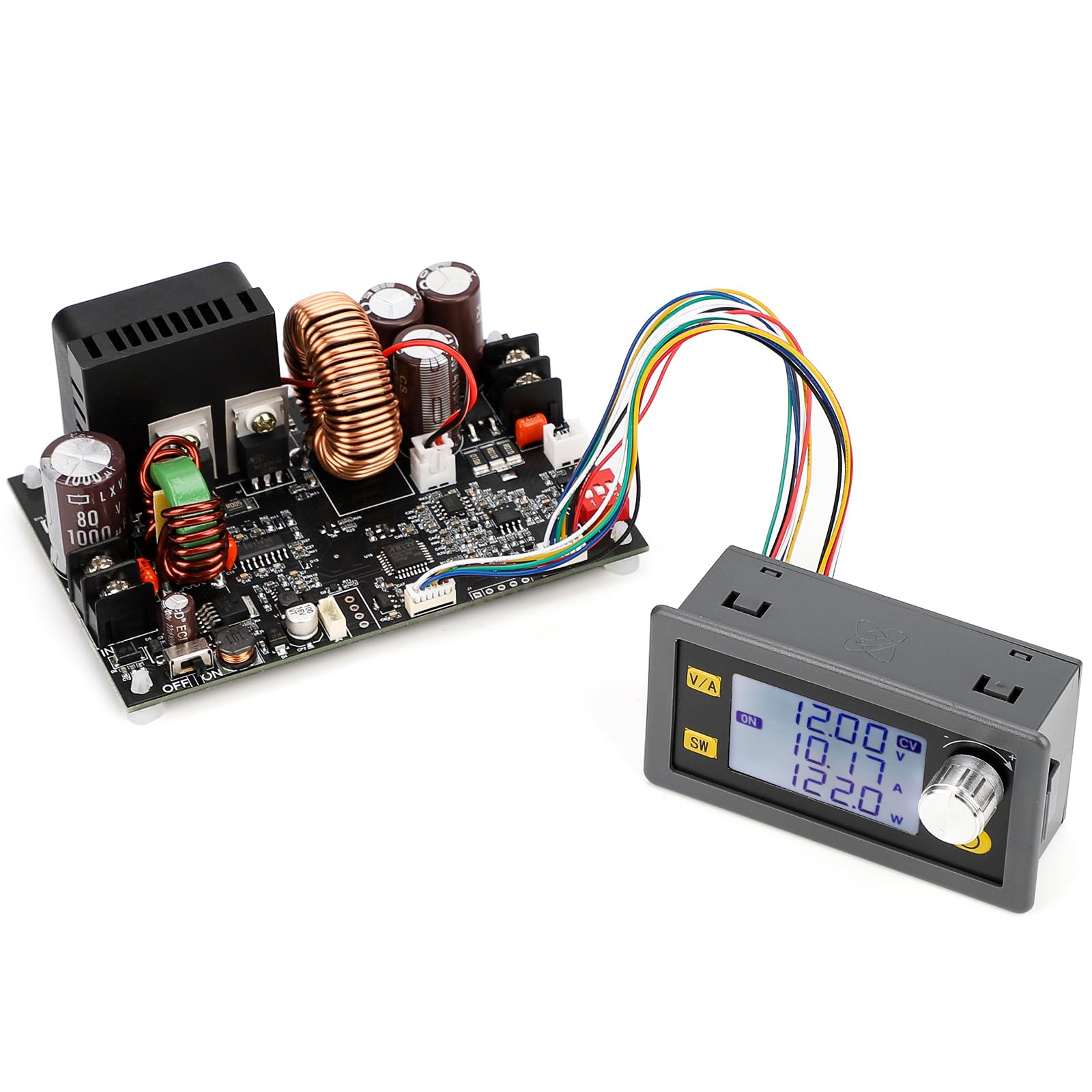 Photo 1 of DROK CNC DC Buck Converter with Meter, 6-70V to 0-60V 20A 1200W, DC 5V 9V 12V 24V 36V 48V 60V Fixed Output Voltage, Adjustable Power Supply Voltage Regulator Step Down Module