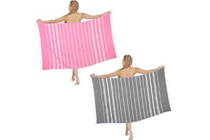 Dlebay Beach Towel 2 Pack,Sand Free Beach Towels Oversized 39 x 72,Turkish Beach Towel Quick Dry Towel,Lightweight Pool Towels for Adults Travel Towel,Cool Beach Accessories Super Absorbent Towels