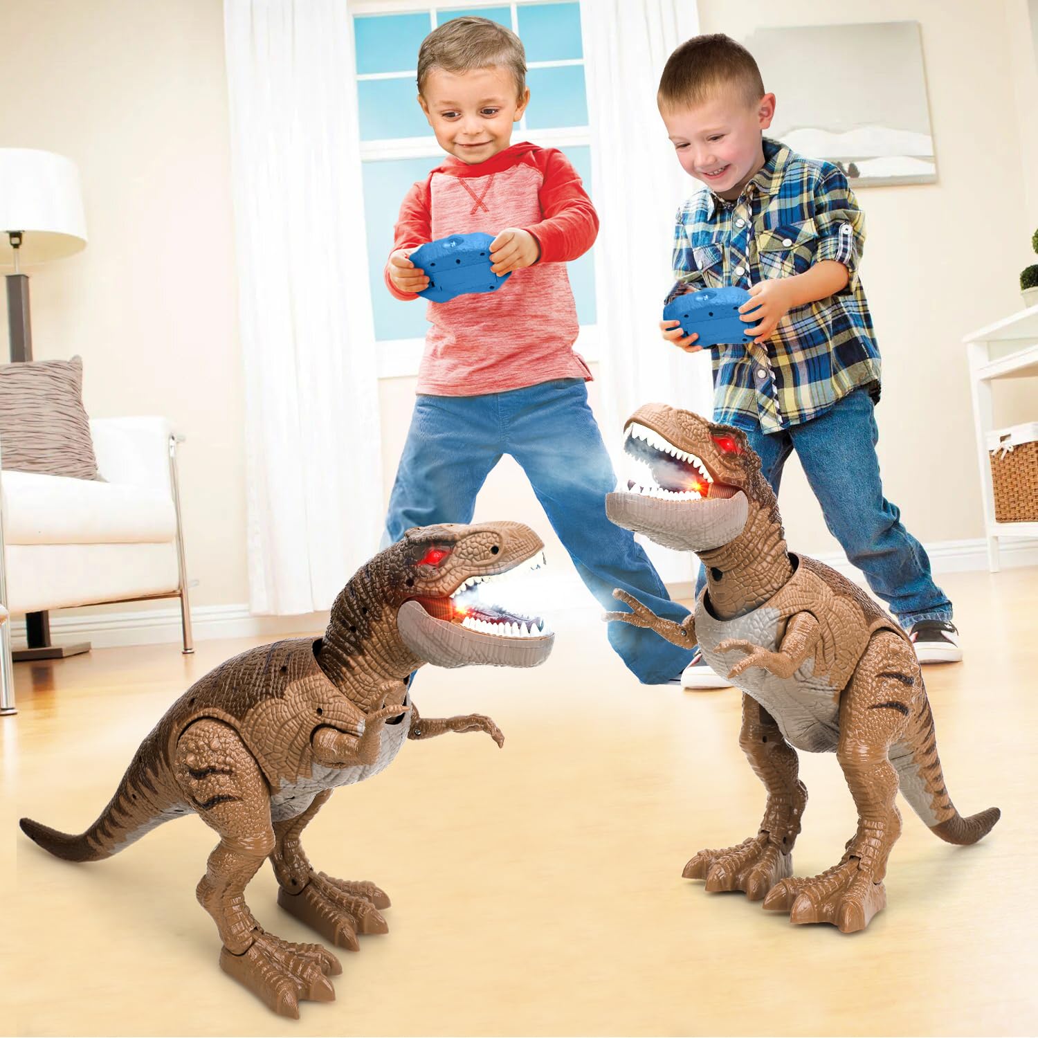 Photo 1 of STEAM Life Remote Control Dinosaur Toys for Kids 3 4 5 6 7+ Light Up & Realistic Roaring Sound, T rex Dinosaur Toys for Boy, Walking Dinosaur Robot Toy for Kids, Electric Gifts for Boy