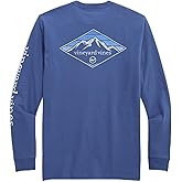 Vineyard Vines Mens Winter Scene Logo Long-Sleeve Pocket Tee