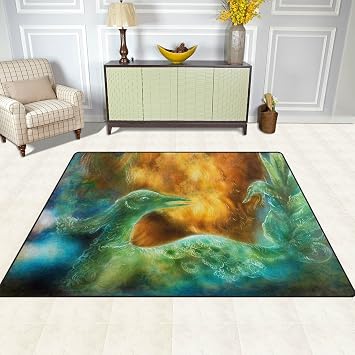 Bereich Teppich Pfau Kunstdruck Perser Teppich Super Soft