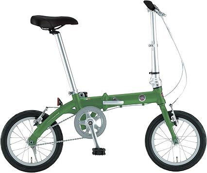 Amazon Fiat フィアット 軽量アルミ 14インチ コンパクト折りたたみ 小径自転車 ステンレススポーク スリックタイヤ標準装備 グリーン Fiat Al Fdb140 123 1199 フィアット Fiat 折りたたみ自転車