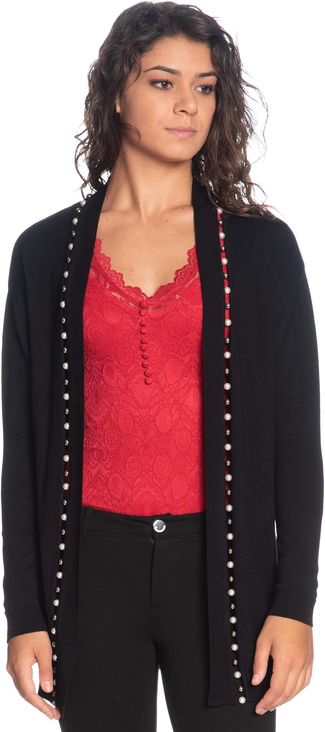 Guess Cardigan Donna Nero: Amazon.co.uk: Clothing