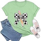 TIEEI Teacher Shirts for Women Bow Pencil Teacher T-Shirt Apple Teaching Tee Tops