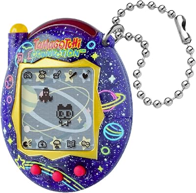Bandai – Tamagotchi Connection Neon Planet – Animal Virtual Interativo com Ligação por Infravermelhos – Ecrã Grande em Francês – Minijogos – Brinquedo para Crianças a partir dos 6 anos – 44028