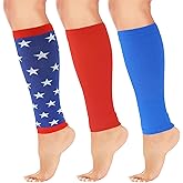 Junely 3 Pairs Calf Compression Sleeve for Men and Women for Running Athletic Nurses Work Support Travel Flight Sports