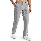 Libin Mens Golf Pants Stretch Work Dress Pants 30"/32"/34" Quick Dry Lightweight Casual Comfy Trousers with Pockets