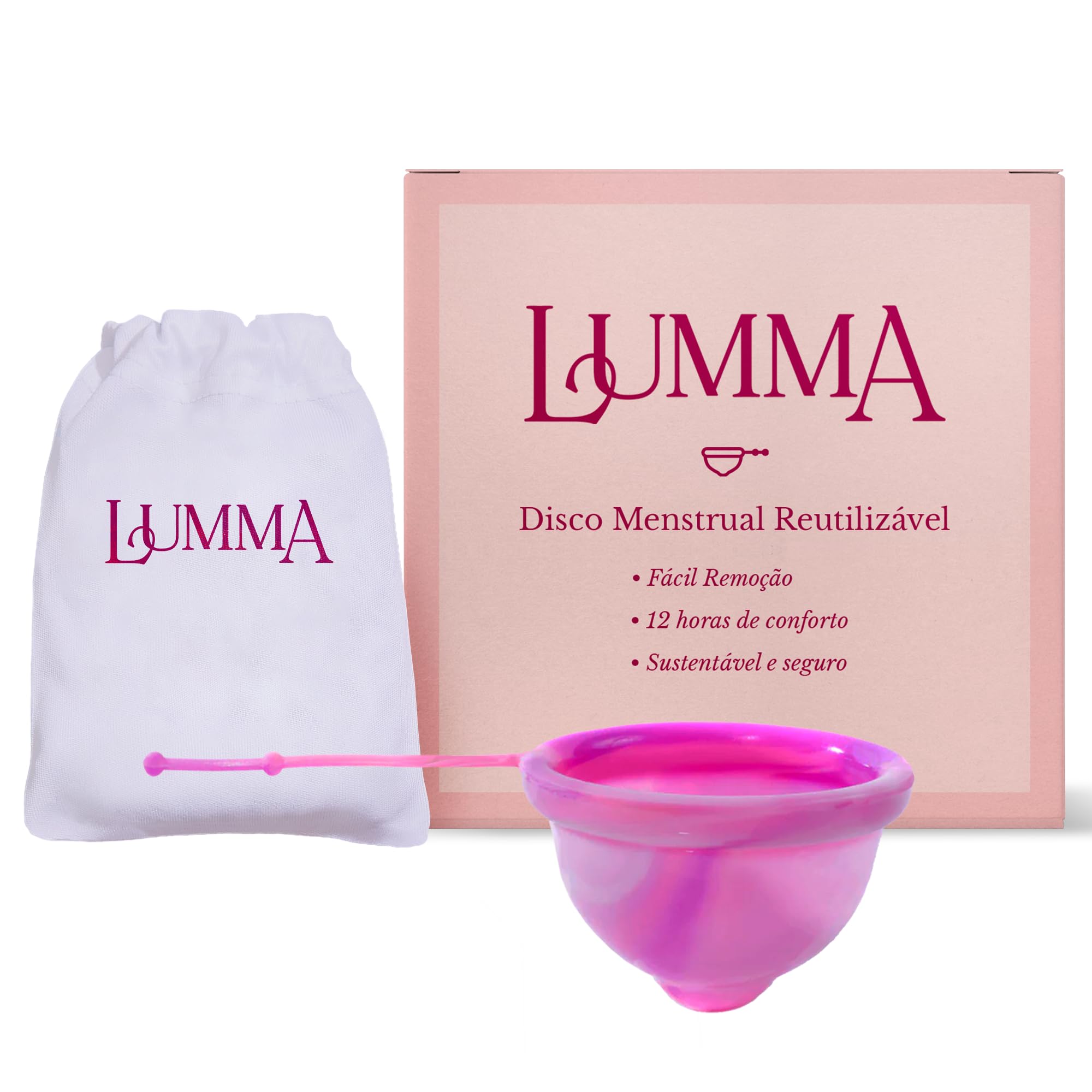 LUMMA Menstrual Disc | Includes Carrying Pouch and Silicone String for ...