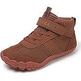 KUBUA Kids Barefoot Shoes Boys Girls High Top Minimalist Zero Drop Sneakers for Tennis Walking Hiking Athletic Little Big Kid