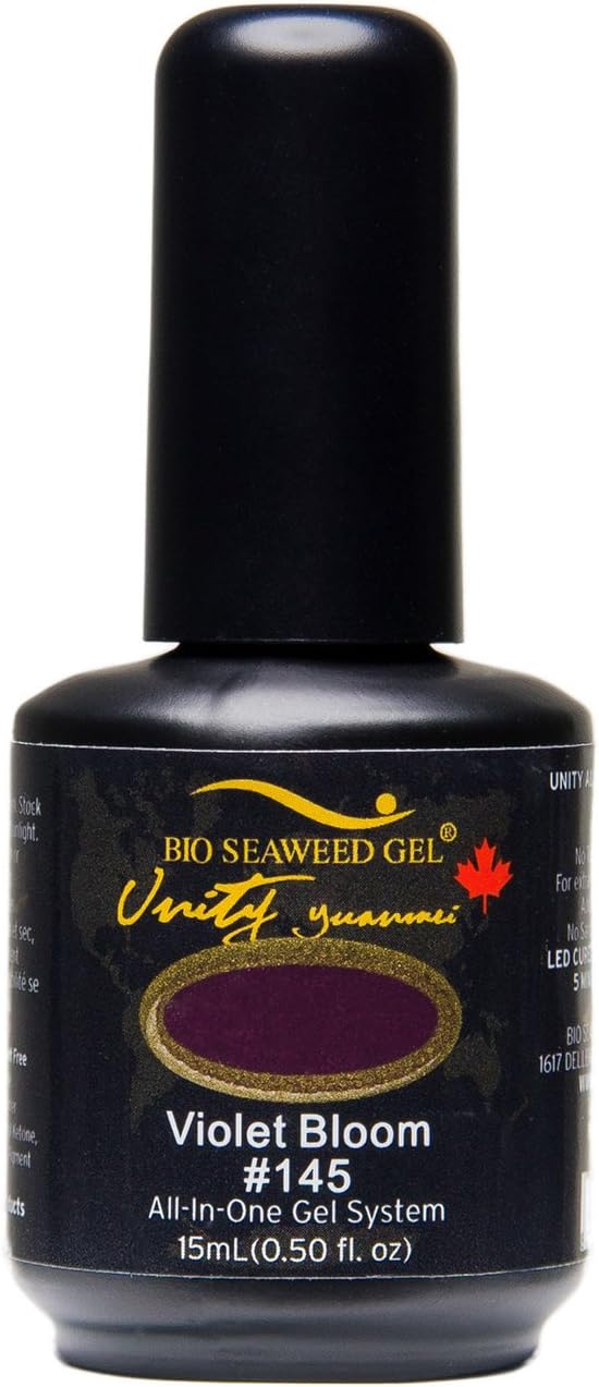 Bio Seaweed Gel Unity 1 Step Gel Polish, Violet Bloom Number 145 15 ml