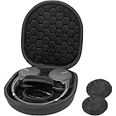 ProCase Hard Case for Sony WH-CH720N/ WH-CH710N/ WH-CH520/ WH-CH510/ WH-1000XM5/ WH-1000XM4/ WHXB910N/ Bose 700 Noise Cancelling Wireless Headphones, Travel Carrying Bag with 2 Dust Covers -Black