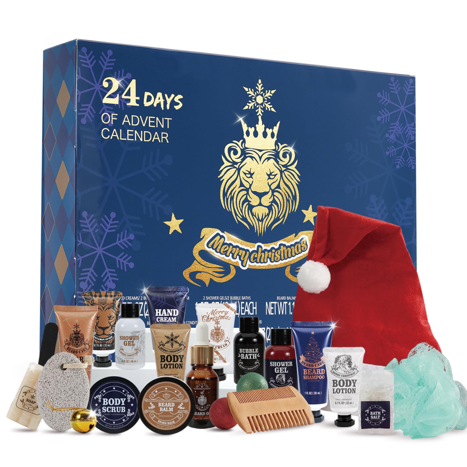 Photo 1 of ***Factory seal***

Advent Calendar 2025 Rinse & Robust 24 Days Christmas Gift Set for Men Holiday Gift Baskets for Men with Beard Care Skincare Beauty Advent Calendar, Happy New Year Countdown Calendar Gift Set
