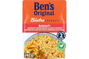 BEN'S ORIGINAL BISTRO EXPRESS Coconut, Lemongrass, & Chili, Basmati Rice and Side Dish, 240g Pouch