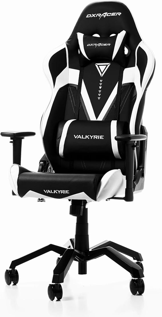 Amazon Co Jp Dxracer ディーエックスレーサー 正規品 ゲーミングチェア オフィスチェア ヴァルキリーシリーズ Valkyrie ハイバックワイドモデル リクライニング カーボン調ハードレザー 3dアーム アルミスパイダーベース Vb 03wh ホワイト