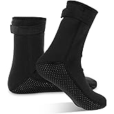 JIEYAO Neoprene Water Socks 3mm, Swimming Diving Socks Water Sports Fin Boot Sock Neoprene Surf Booties Dive Boots for Snorkeling Beach Volleyball