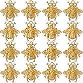 SUNNYCLUE 1 Box 50Pcs Small Bee Charms Honeybee Charms Bulk Cute Mini Insect Gold Hardworking Honey Bees Alloy Spring Charm for Jewelry Making Charms Supplies DIY Necklace Bracelet Earrings Handmade