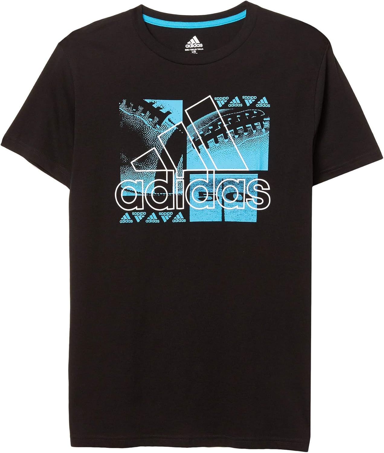 adidas Kids Boy's Short Sleeve Sport Life Tee (Big Kids) Black/Medium