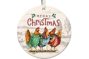 Rooster Decor, Christmas Ornaments 2026 - Christmas Rustic Farmhouse Decor, Chicken Themed Gifts for Family, Friends, Gifts f