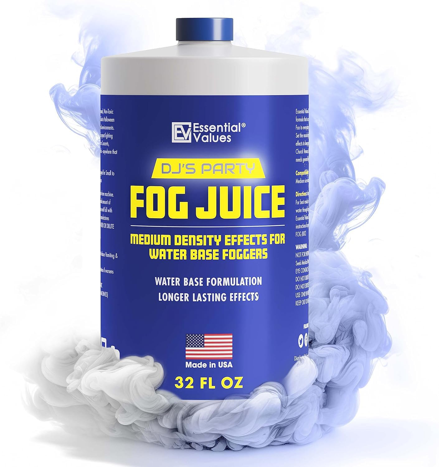 Essential Values Fog Machine Liquid - Long-Lasting