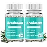 Body Deodorizing Supplement, Internal Deodorant Chlorophyll Capsules for Men & Women - Full Body Deodorizing Supplement Odor Control Natural Deodorant, 90 Count