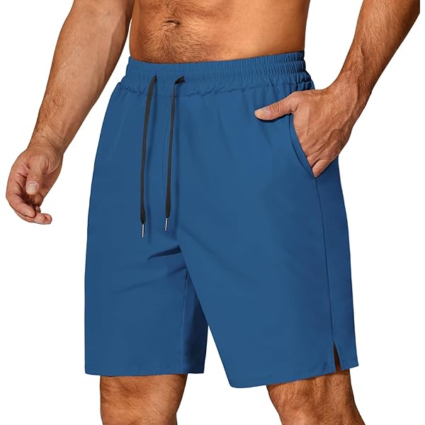 CANGHPGIN 2 Pack Mens Workout Athletic Shorts 7 Inch Puerto Rico - View #3