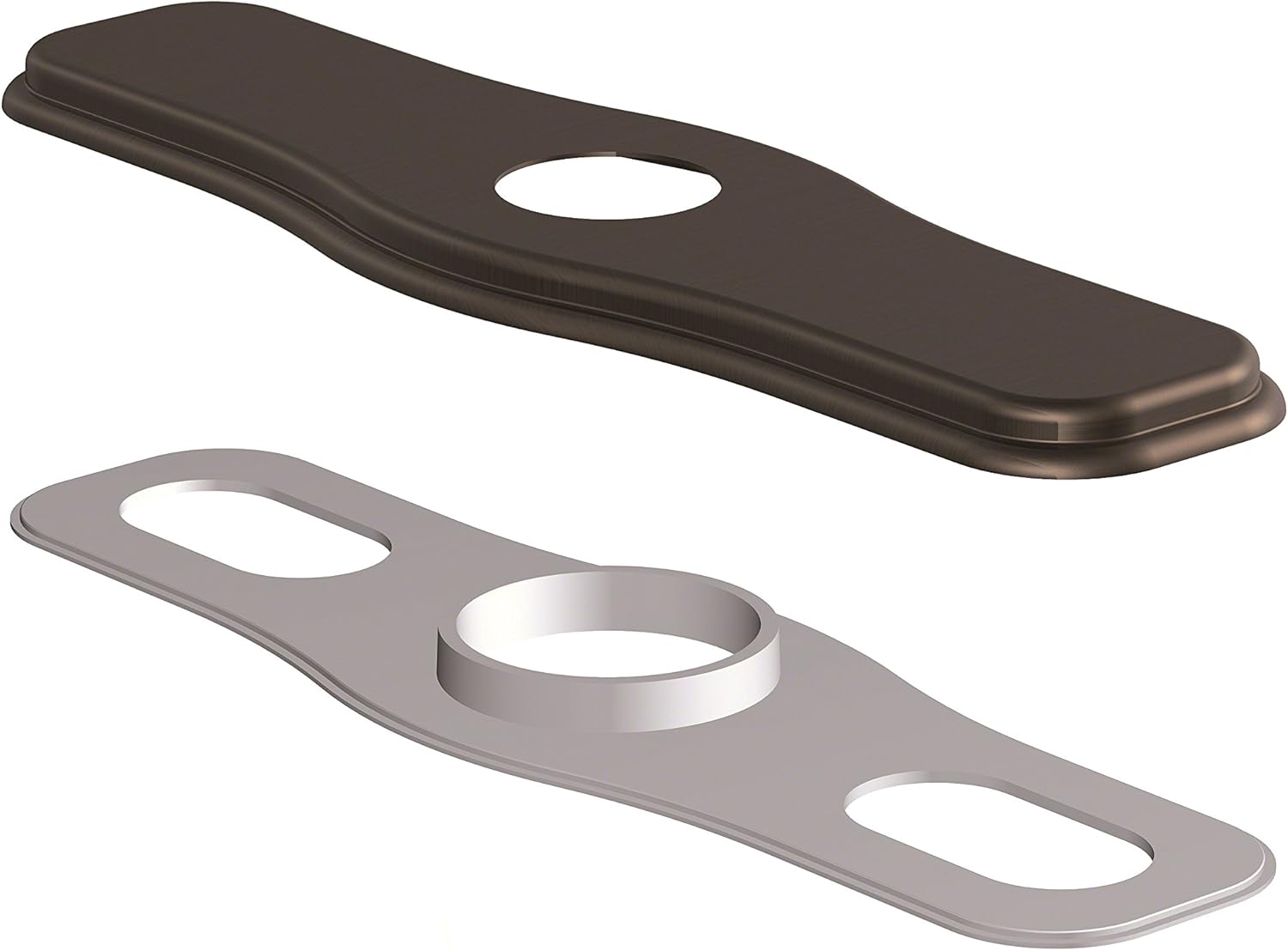 8" Centerset Cover Plate Finish Tufted Bronze Single Handle Tub And